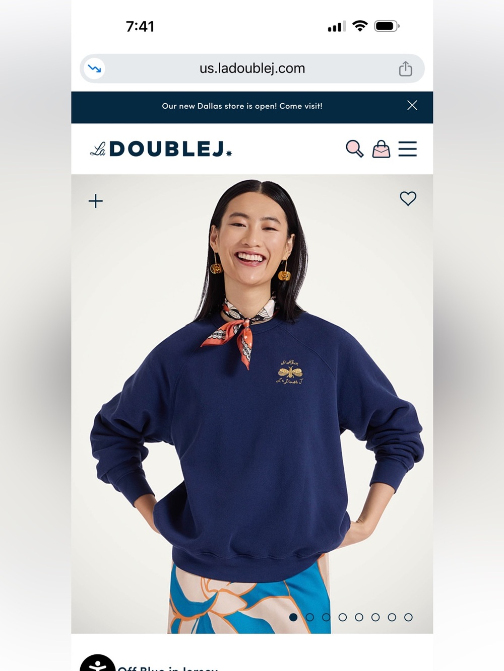Mother la double j sweatshirt size small